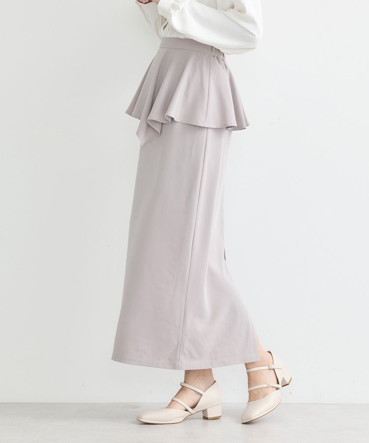 earth music&ecology「ペプラムスカート」|タイト|