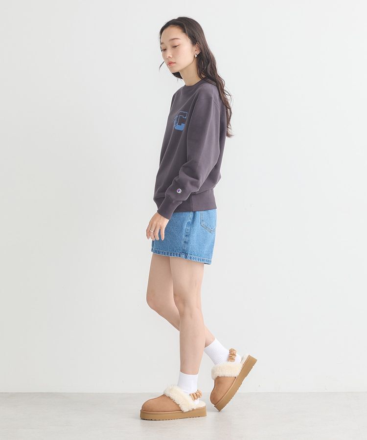 earth music&ecology「チャンピオン　emaeプリント裏毛プルオーバー」|スウェット・ジャージ|