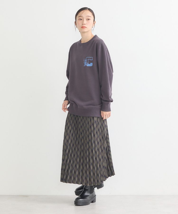 earth music&ecology「チャンピオン　emaeプリント裏毛プルオーバー」|スウェット・ジャージ|