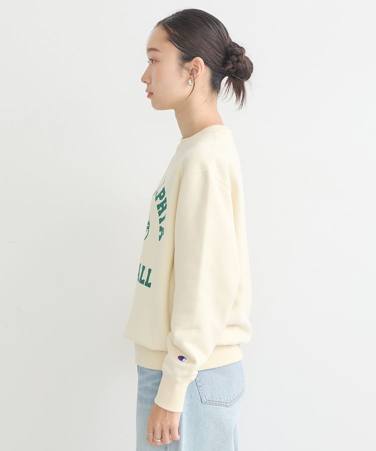 earth music&ecology「チャンピオン　emaeプリント裏毛プルオーバー」|スウェット・ジャージ|