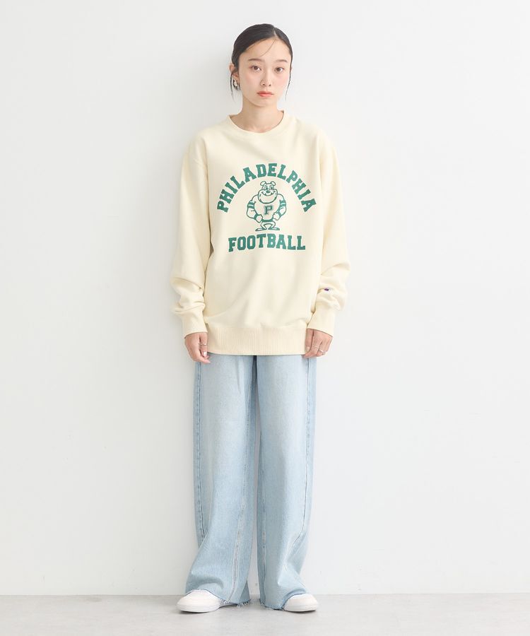 earth music&ecology「チャンピオン　emaeプリント裏毛プルオーバー」|スウェット・ジャージ|