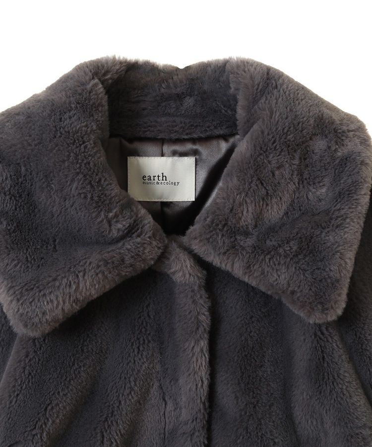 earth music&ecology「ファーショートコート」|ブルゾン・スタジャン|