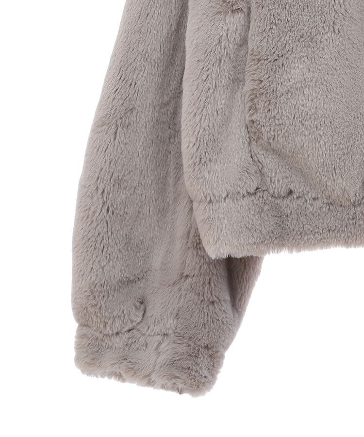 earth music&ecology「ファーショートコート」|ブルゾン・スタジャン|