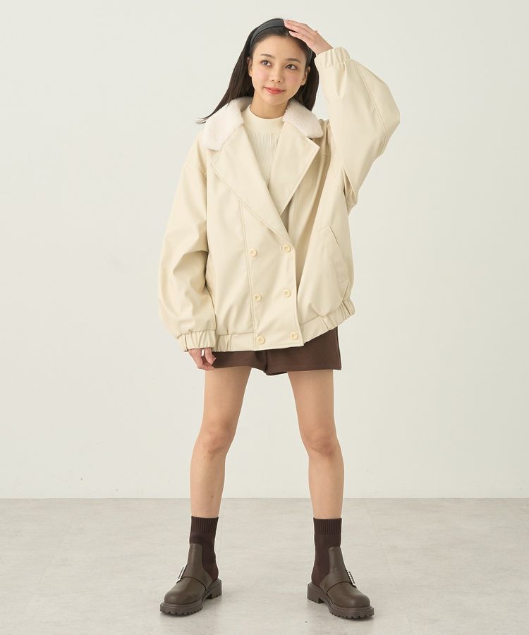 earth music&ecology「やわらかタッチハイネックリブニットプルオーバー」|ニット・セーター|