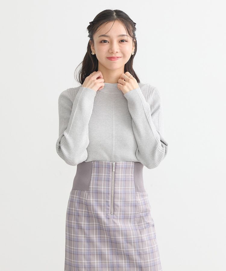 earth music&ecology「やわらかタッチハイネックリブニットプルオーバー」|ニット・セーター|