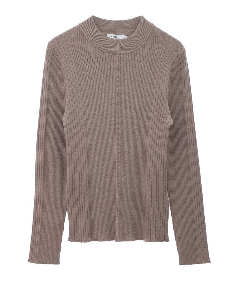 earth music&ecology「やわらかタッチハイネックリブニットプルオーバー」|ニット・セーター|