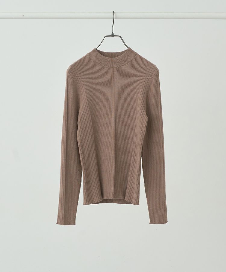 earth music&ecology「やわらかタッチハイネックリブニットプルオーバー」|ニット・セーター|Mocha
