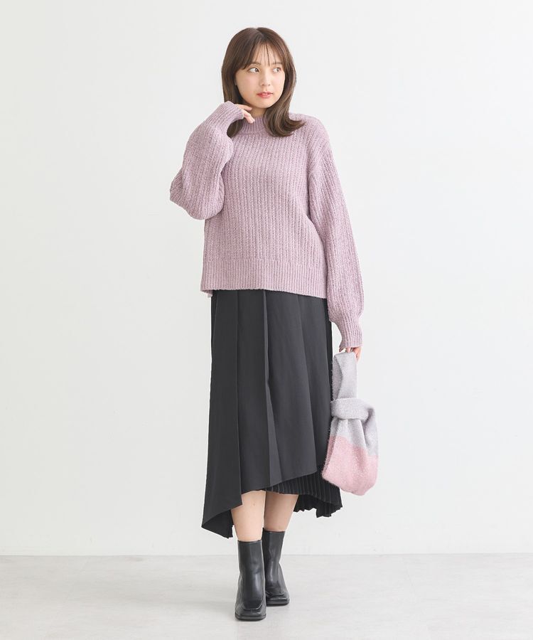 earth music&ecology「透かしベロアモールプルオーバー」|ニット・セーター|