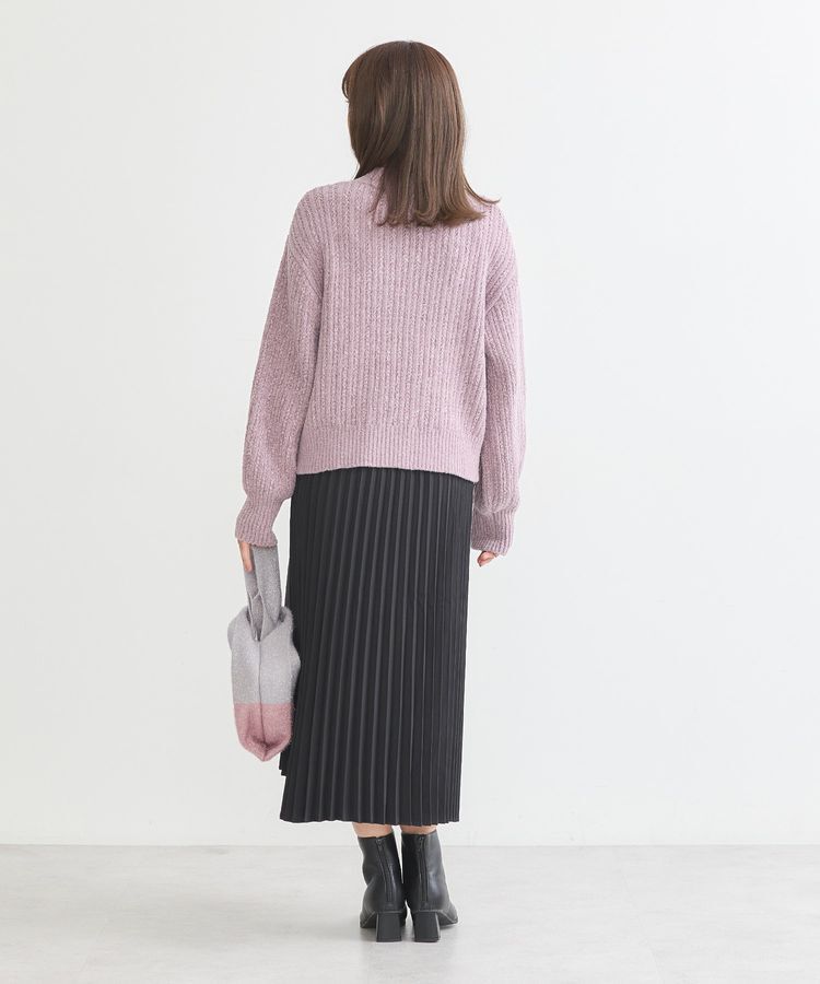 earth music&ecology「透かしベロアモールプルオーバー」|ニット・セーター|