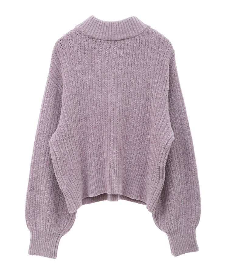 earth music&ecology「透かしベロアモールプルオーバー」|ニット・セーター|