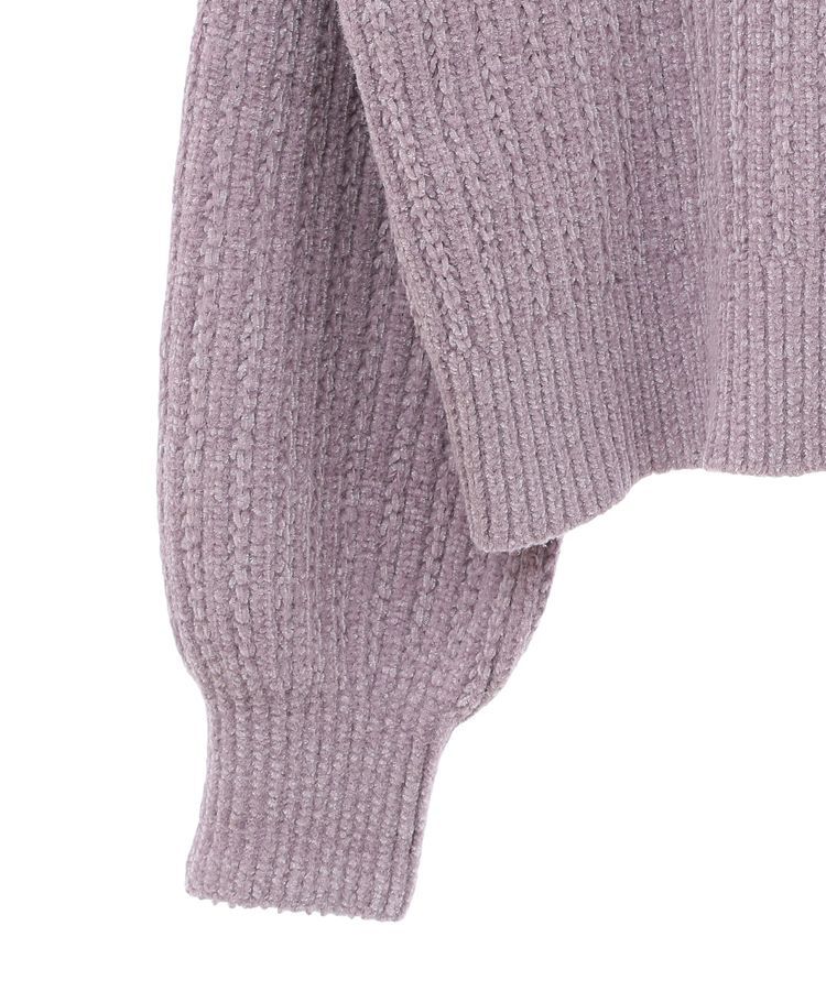 earth music&ecology「透かしベロアモールプルオーバー」|ニット・セーター|