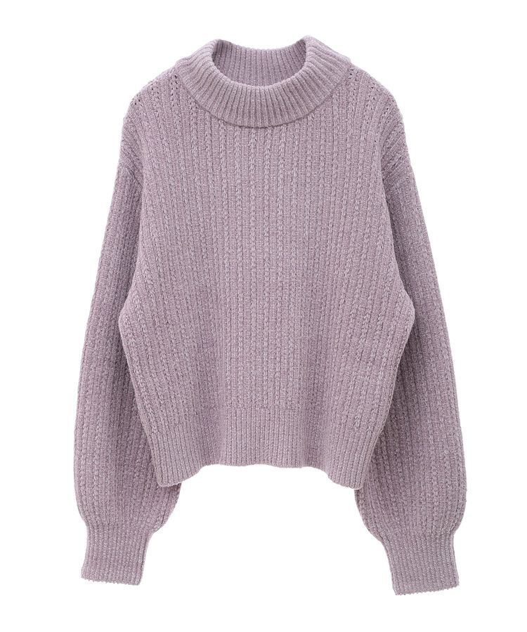 earth music&ecology「透かしベロアモールプルオーバー」|ニット・セーター|