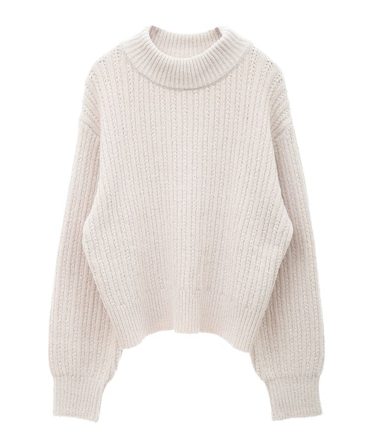 earth music&ecology「透かしベロアモールプルオーバー」|ニット・セーター|