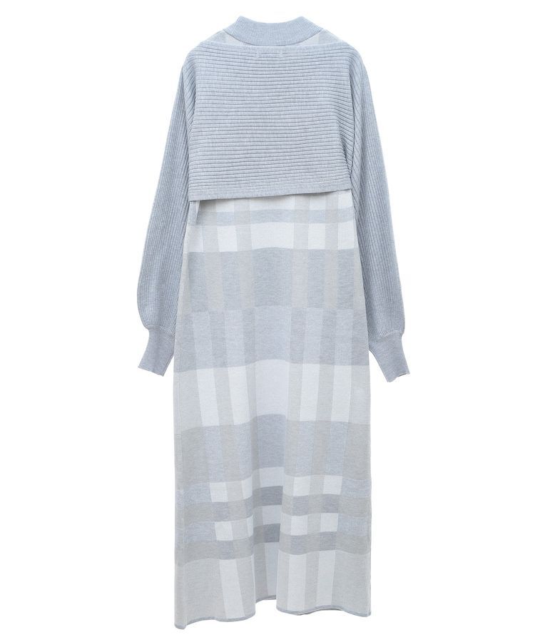 earth music&ecology「Set2点ショートニット+チェックワンピース」|ワンピース|