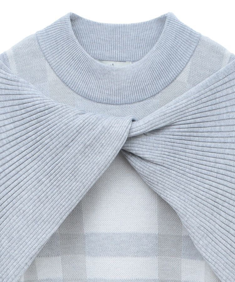 earth music&ecology「Set2点ショートニット+チェックワンピース」|ワンピース|