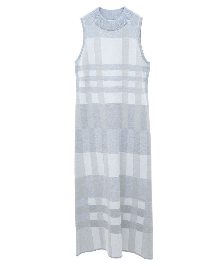 earth music&ecology「Set2点ショートニット+チェックワンピース」|ワンピース|