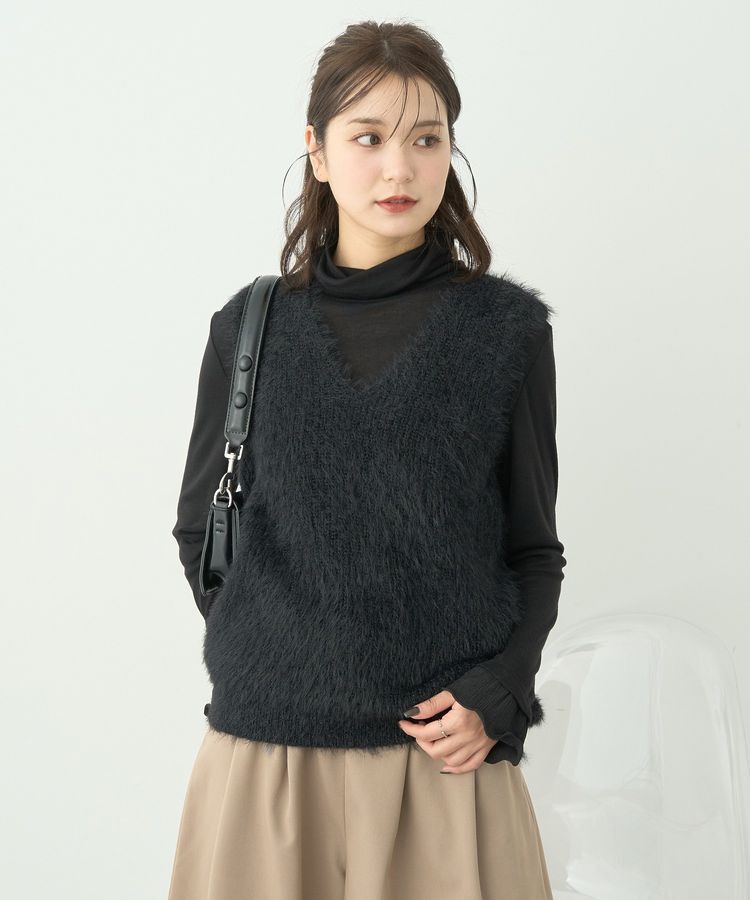 earth music&ecology「シャギーベスト」|ベスト・ジレ|