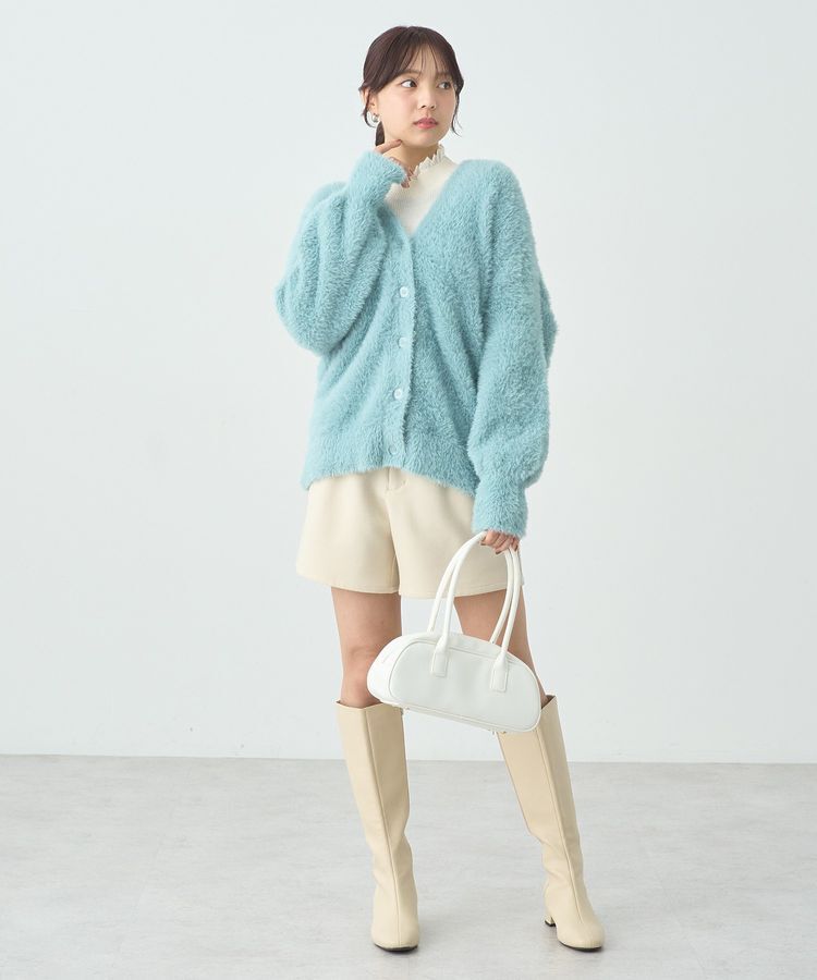 earth music&ecology「レーシーハイネックリブプルオーバー」|ニット・セーター|