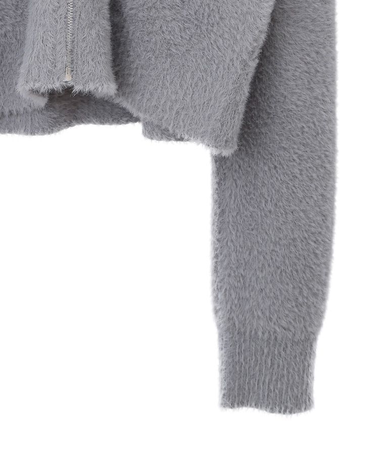 earth music&ecology「シャギージップカーディガン」|カーディガン|