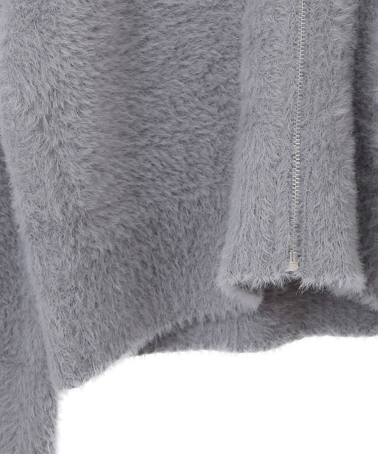 earth music&ecology「シャギージップカーディガン」|カーディガン|