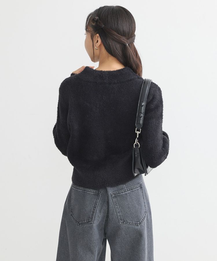 earth music&ecology「シャギージップカーディガン」|カーディガン|