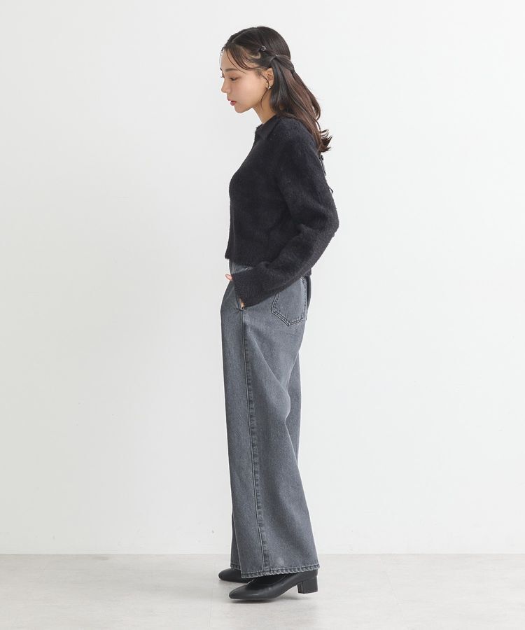 earth music&ecology「シャギージップカーディガン」|カーディガン|