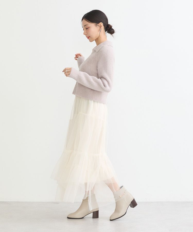 earth music&ecology「シャギージップカーディガン」|カーディガン|