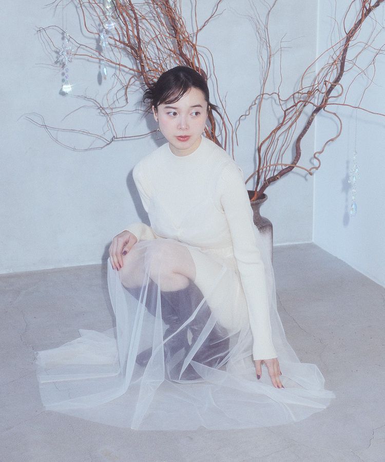 earth music&ecology「ねじりチュールキャミワンピース」|ワンピース|