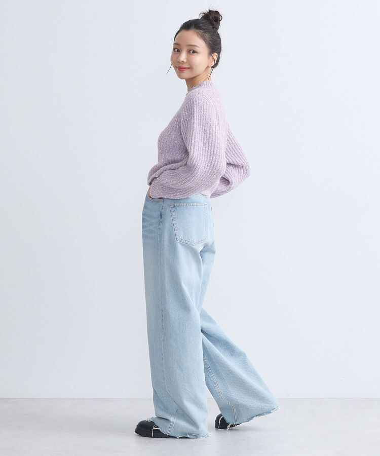 earth music&ecology「ブラッシュヤーンニットプルオーバー」|ニット・セーター|