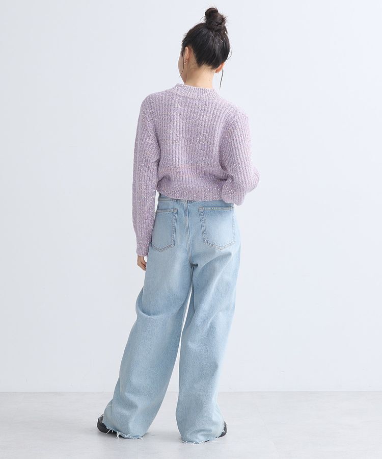 earth music&ecology「ブラッシュヤーンニットプルオーバー」|ニット・セーター|