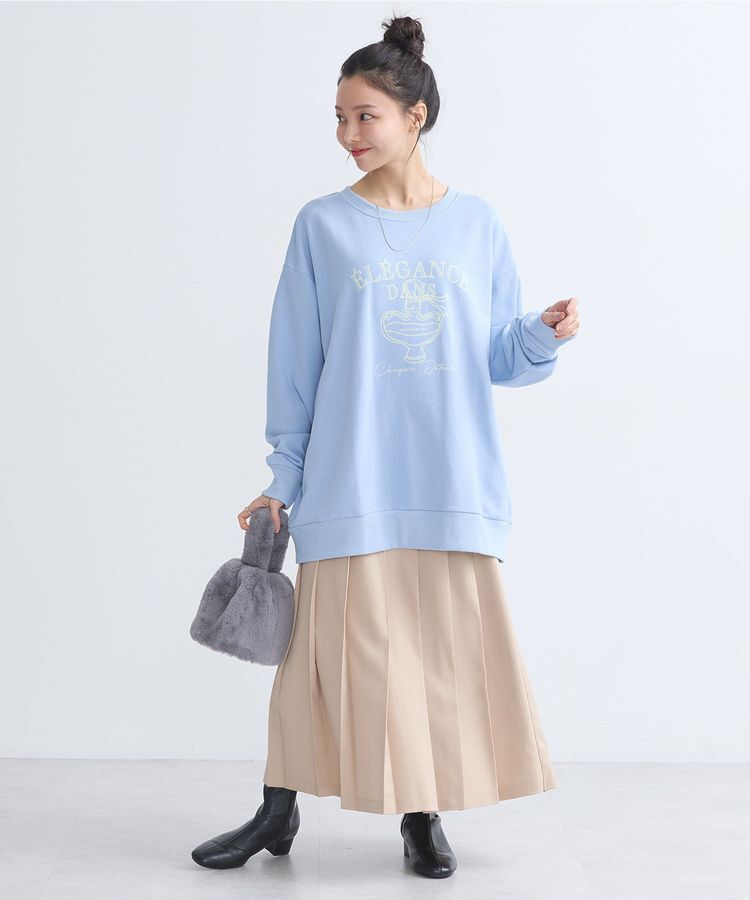 earth music&ecology「ウラケプリントプルオーバー」|スウェット・ジャージ|