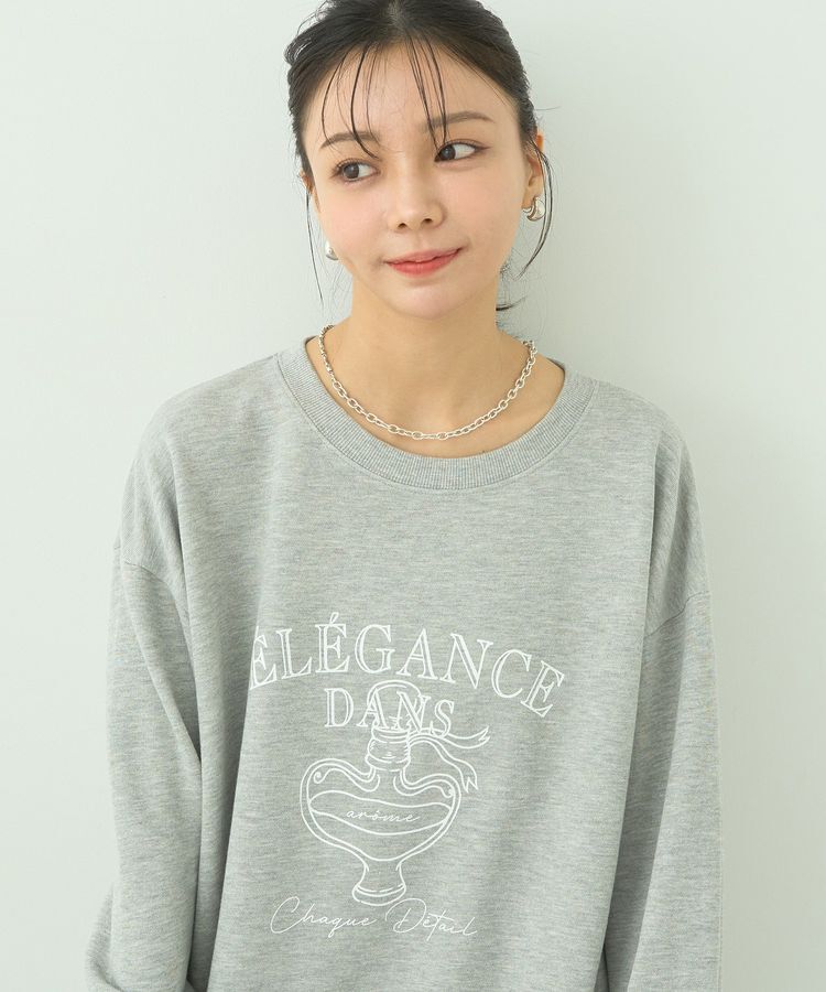 earth music&ecology「ウラケプリントプルオーバー」|スウェット・ジャージ|