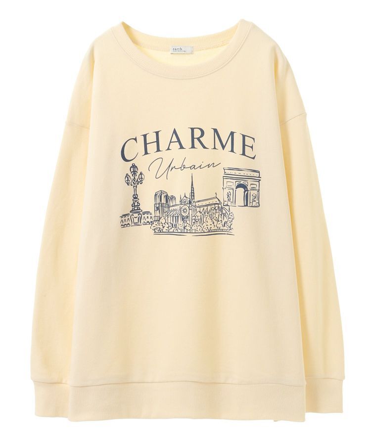 earth music&ecology「ウラケプリントプルオーバー」|スウェット・ジャージ|