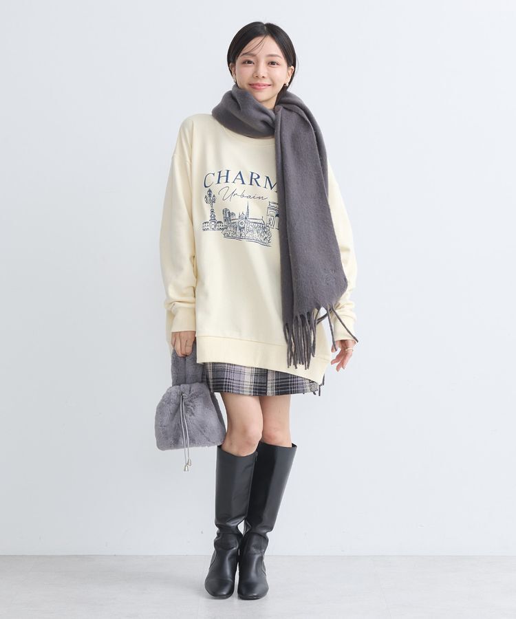 earth music&ecology「ウラケプリントプルオーバー」|スウェット・ジャージ|