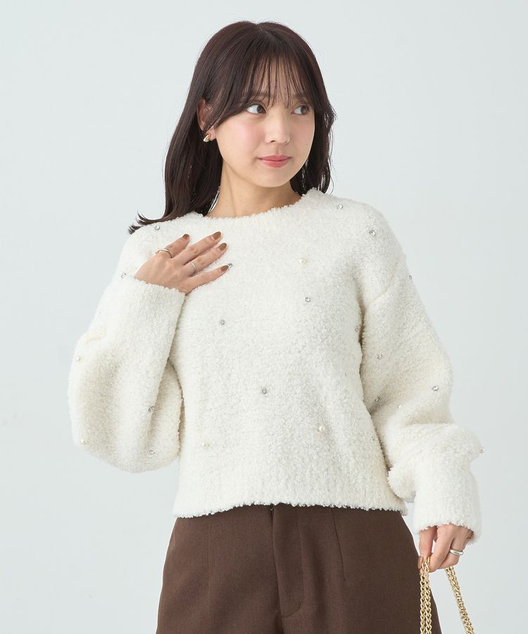 earth music&ecology「ブークレービジュープルオーバー」|ニット・セーター|