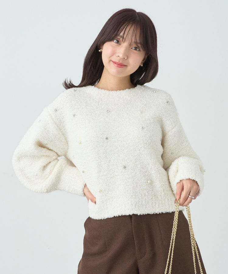 earth music&ecology「ブークレービジュープルオーバー」|ニット・セーター|