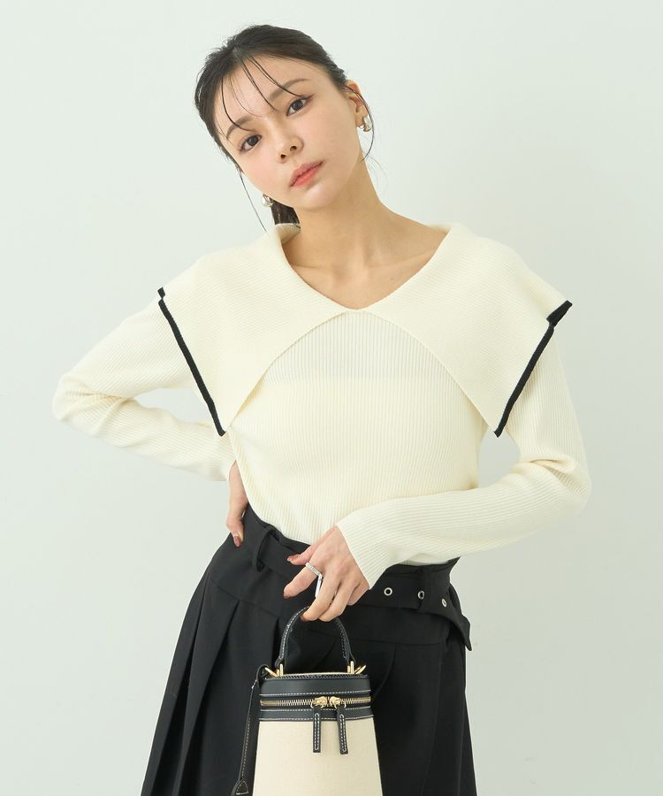 earth music&ecology「ビックカラーオフショルニットプルオーバー」|ニット・セーター|