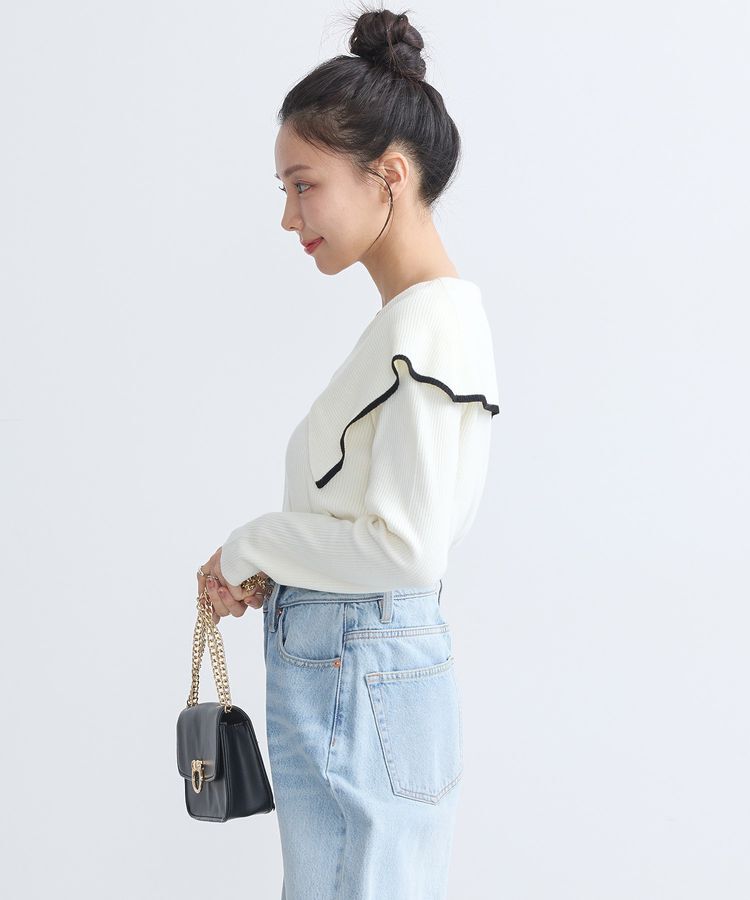 earth music&ecology「ビックカラーオフショルニットプルオーバー」|ニット・セーター|