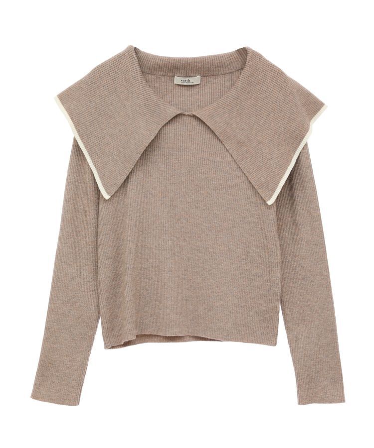 earth music&ecology「ビックカラーオフショルニットプルオーバー」|ニット・セーター|