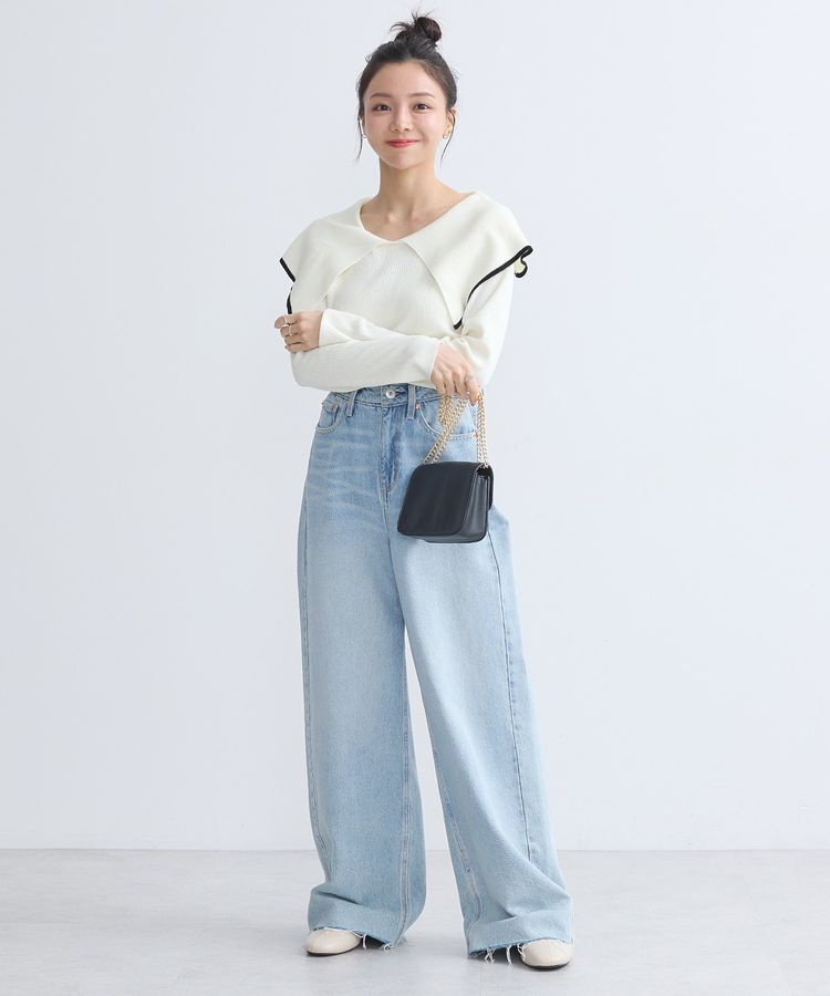 earth music&ecology「ビックカラーオフショルニットプルオーバー」|ニット・セーター|