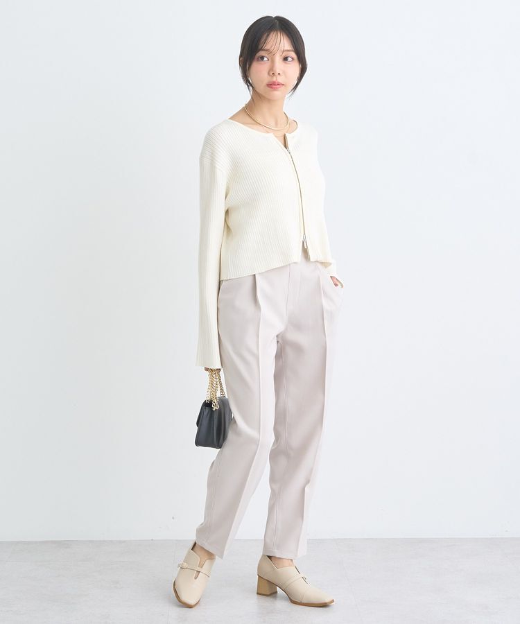 earth music&ecology「ダブルジップニットカーディガン」|カーディガン|