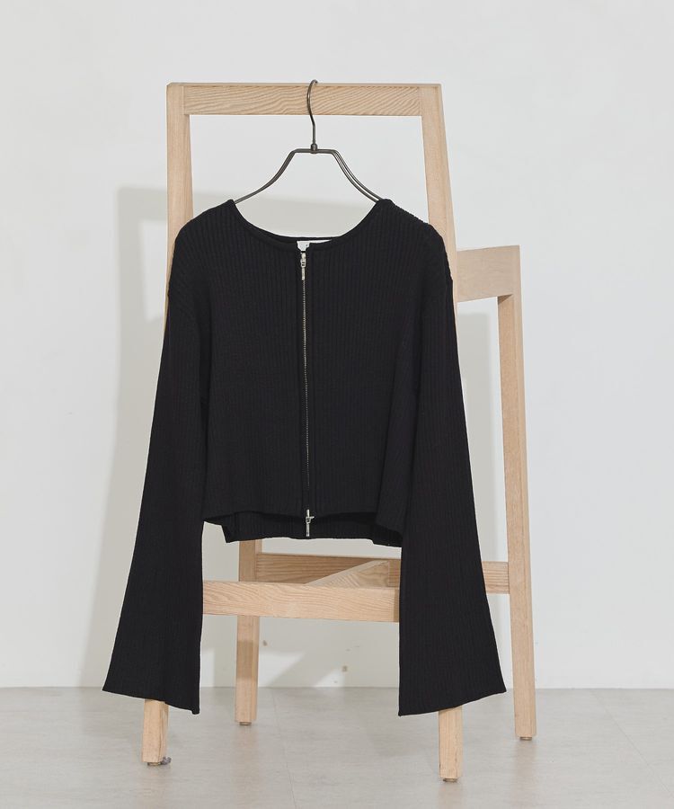 earth music&ecology「ダブルジップニットカーディガン」|カーディガン|