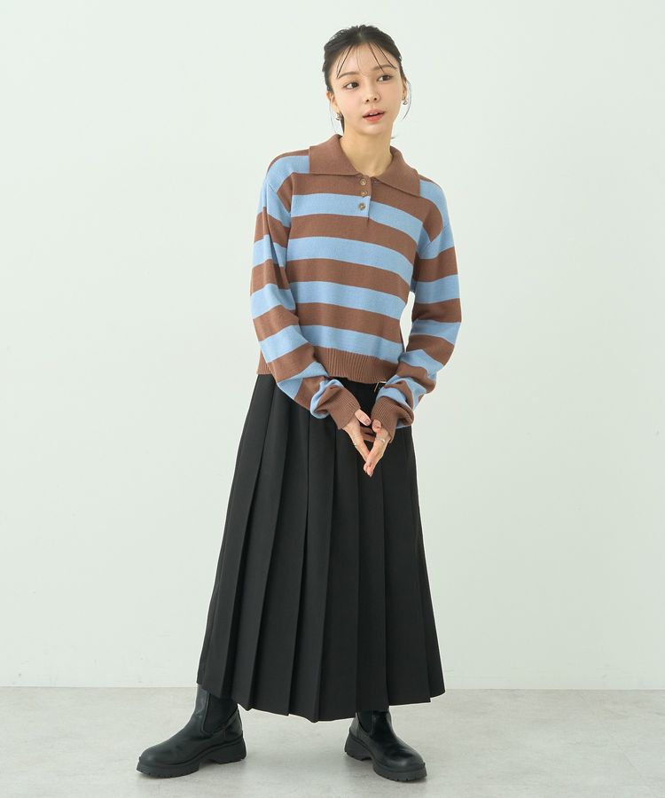 earth music&ecology「ラガーニット」|ニット・セーター|