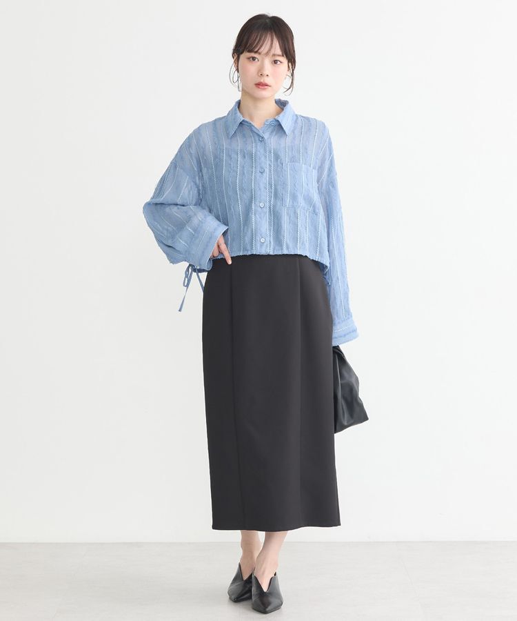 earth music&ecology「シアージャカードショートシャツ」|シャツ・ブラウス|