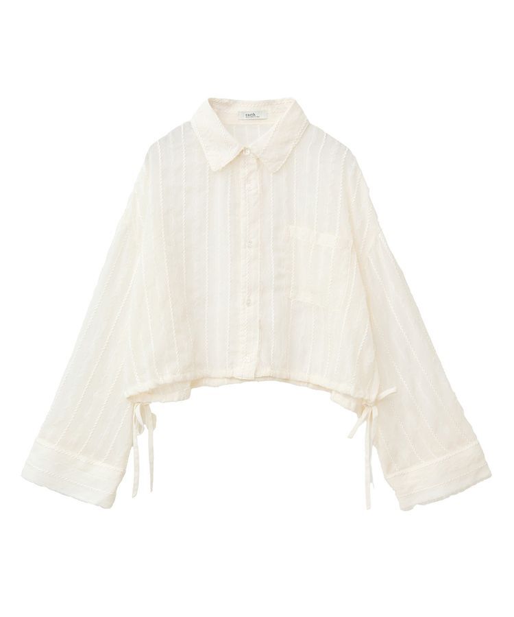 earth music&ecology「シアージャカードショートシャツ」|シャツ・ブラウス|