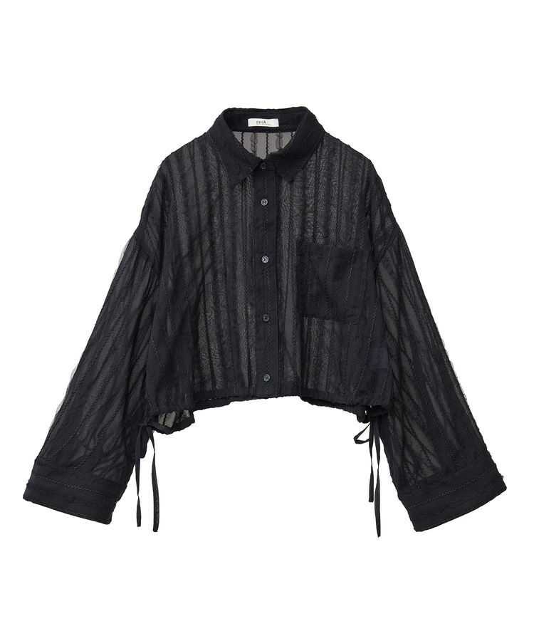 earth music&ecology「シアージャカードショートシャツ」|シャツ・ブラウス|