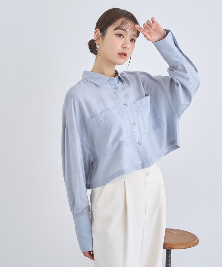 earth music&ecology「Wポケットショートシャツ」|シャツ・ブラウス|