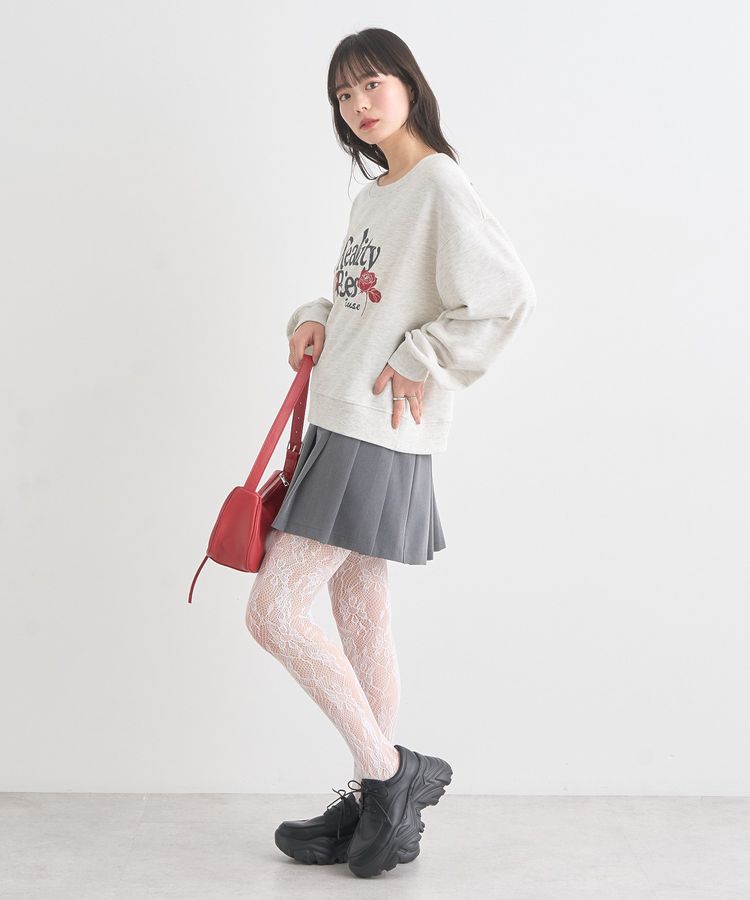 earth music&ecology「ローズ&times;ロゴグラフィックスウェット」|スウェット・ジャージ|