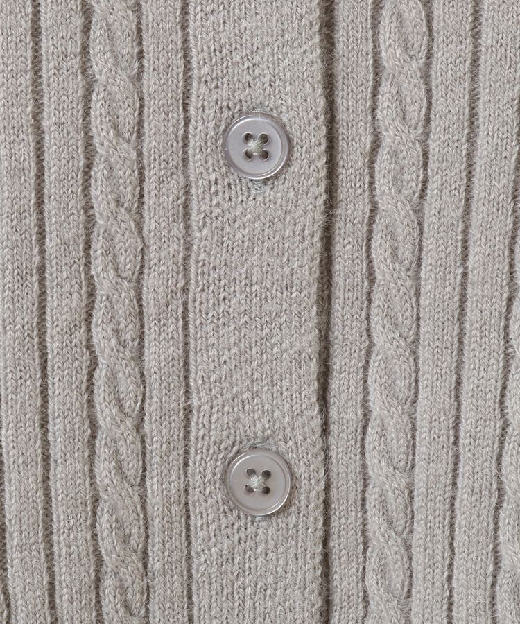 earth music&ecology「ミニケーブルコンパクトカーディガン」|カーディガン|