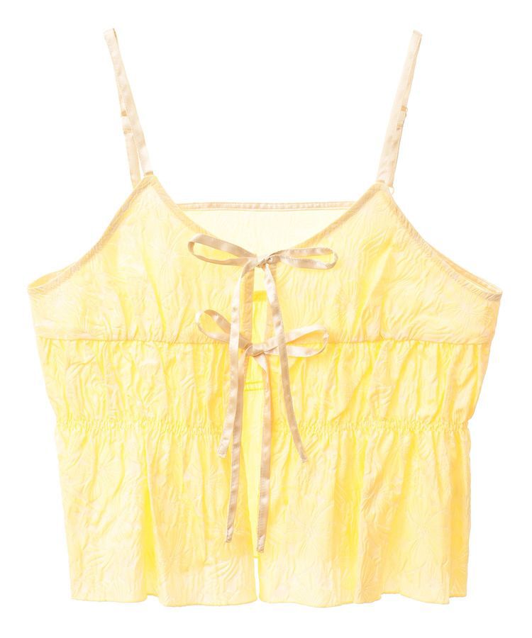 earth music&ecology「ジャガードフレアキャミブラウス」|ベスト・ジレ|